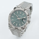 rolex. datejust 41 green dial new