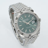 rolex. datejust 41 green dial new