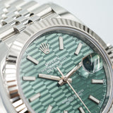 rolex. datejust 41 green dial new