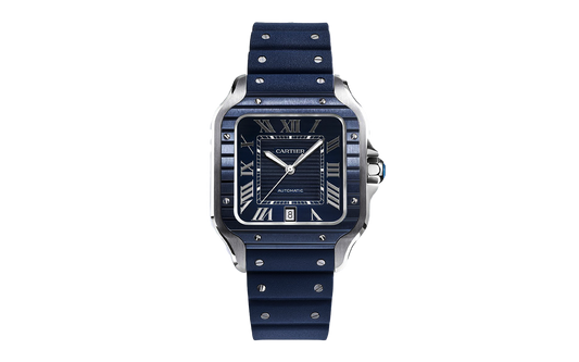 SANTOS DE CARTIER CRWSSA0048 blue dial