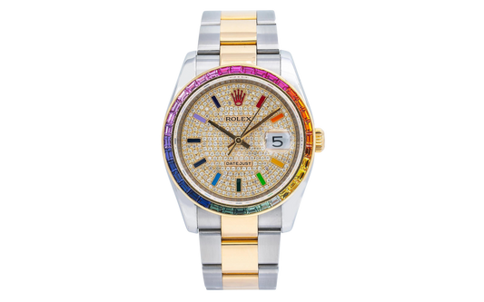 ROLEX DATEJUST 116203 36MM RAINBOW