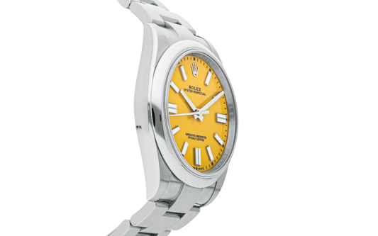 Rolex oyster perpetual yellow