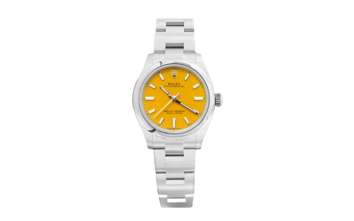 Rolex oyster perpetual yellow