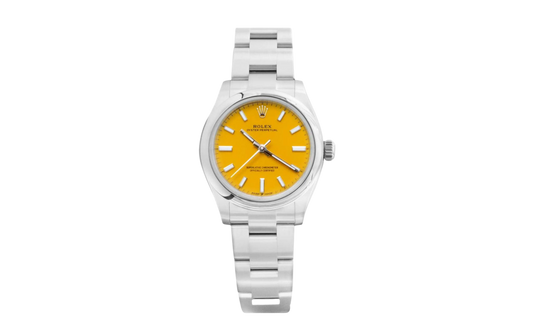 Rolex oyster perpetual yellow