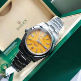 Rolex oyster perpetual yellow