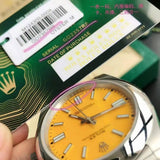 Rolex oyster perpetual yellow